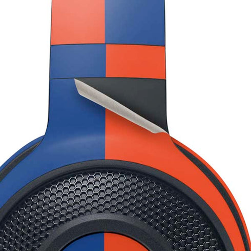 Boise State University Broncos Checkered Razer Kraken X Skin
